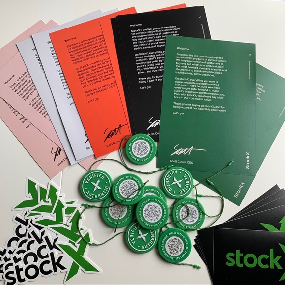 StockX Accessories 3 Sets Authentic Uncut Stockx Tags Stickers